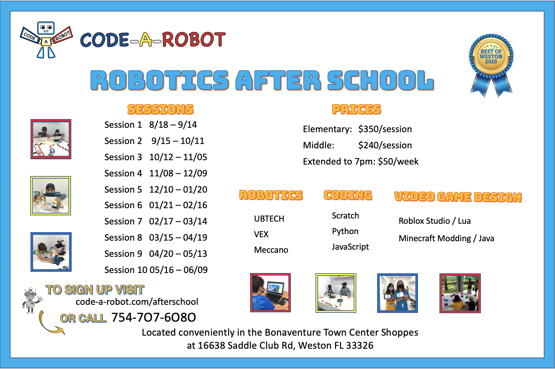 CODE-A-ROBOT - Coding and Robotics for children and teens